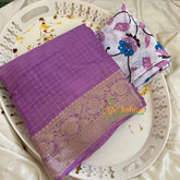 Lavender Georgette Saree -VS1857